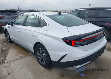 2026 Hyundai Sonata Hybrid Blue from USA, damaged, VIN KMHL24JJ7TA148033